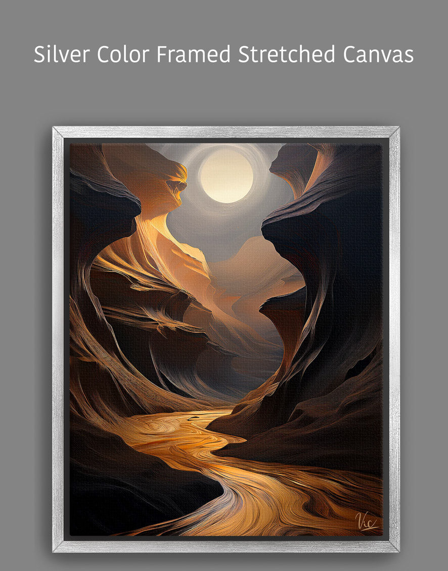 Brown Antelope Canyon Fine Art Painting