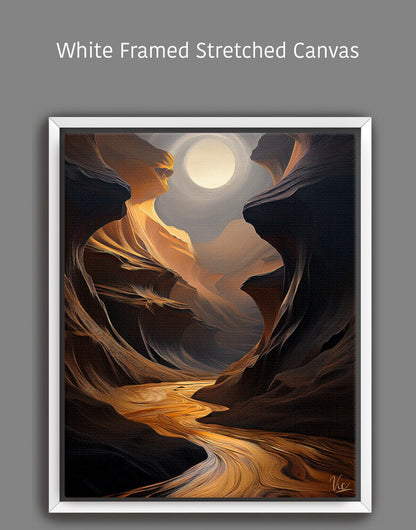 Brown Antelope Canyon Fine Art Painting