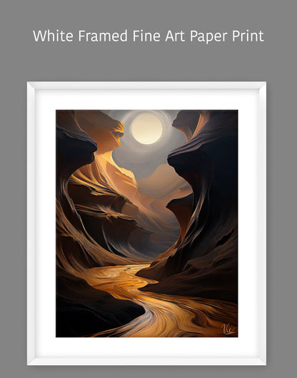 Brown Antelope Canyon Fine Art Painting