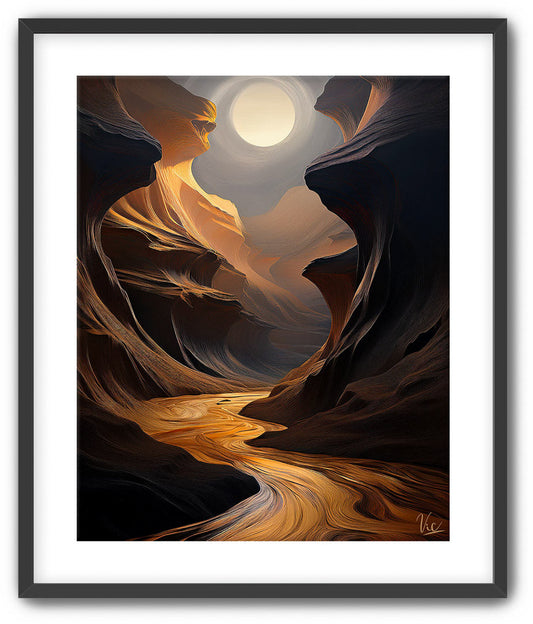 Brown Antelope Canyon Fine Art Painting