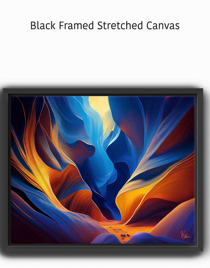 Blue Orange Antelope Canyon Fine Art Painting