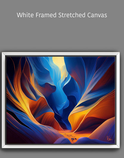 Blue Orange Antelope Canyon Fine Art Painting