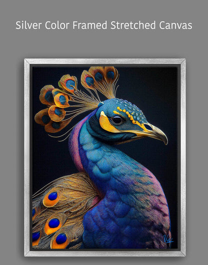 Colorful Vibrant Contemorary Peacock Painting