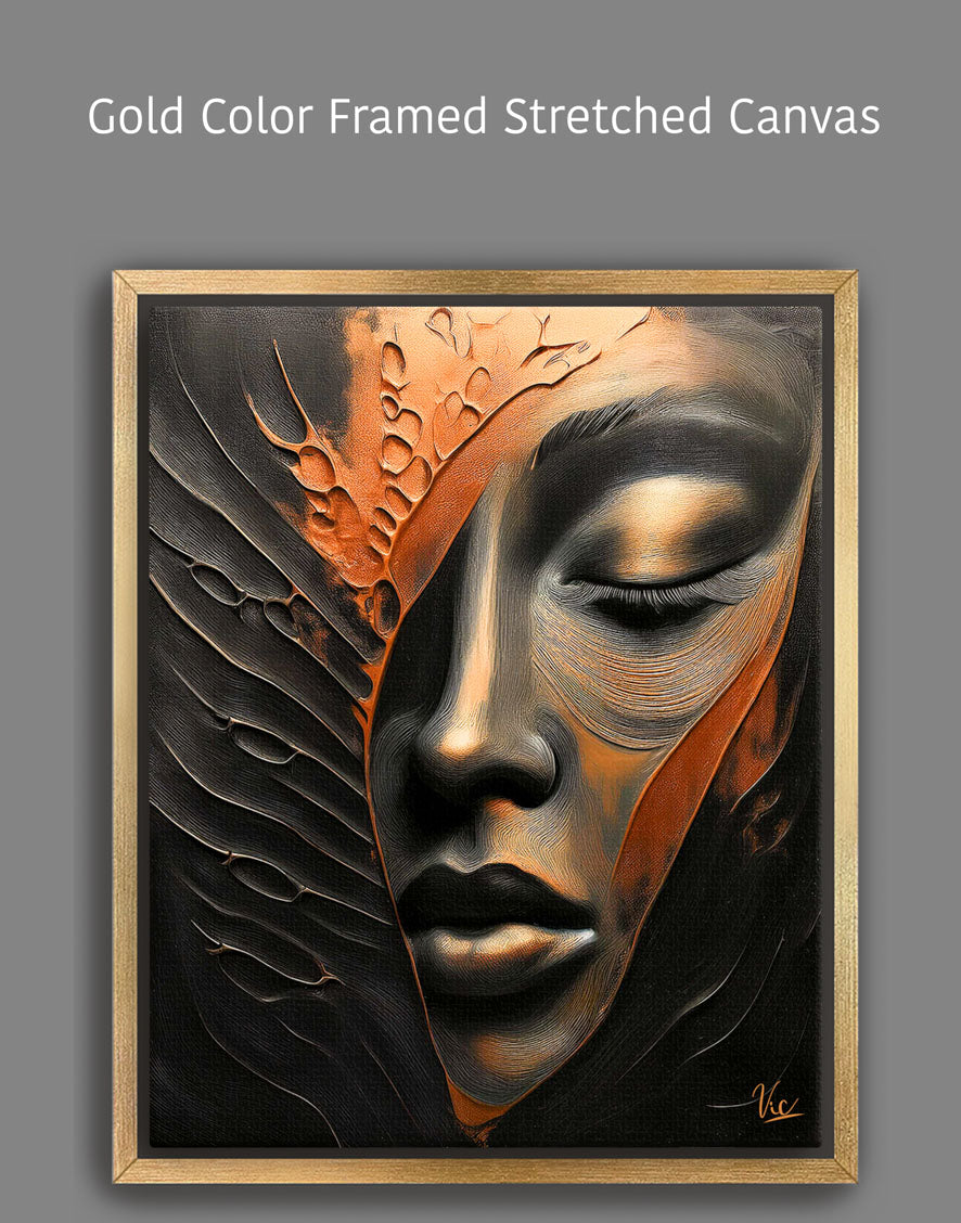 Abstract Woman Face | Ultra Modern Fine Art Painting