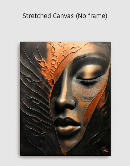 Abstract Woman Face | Ultra Modern Fine Art Painting