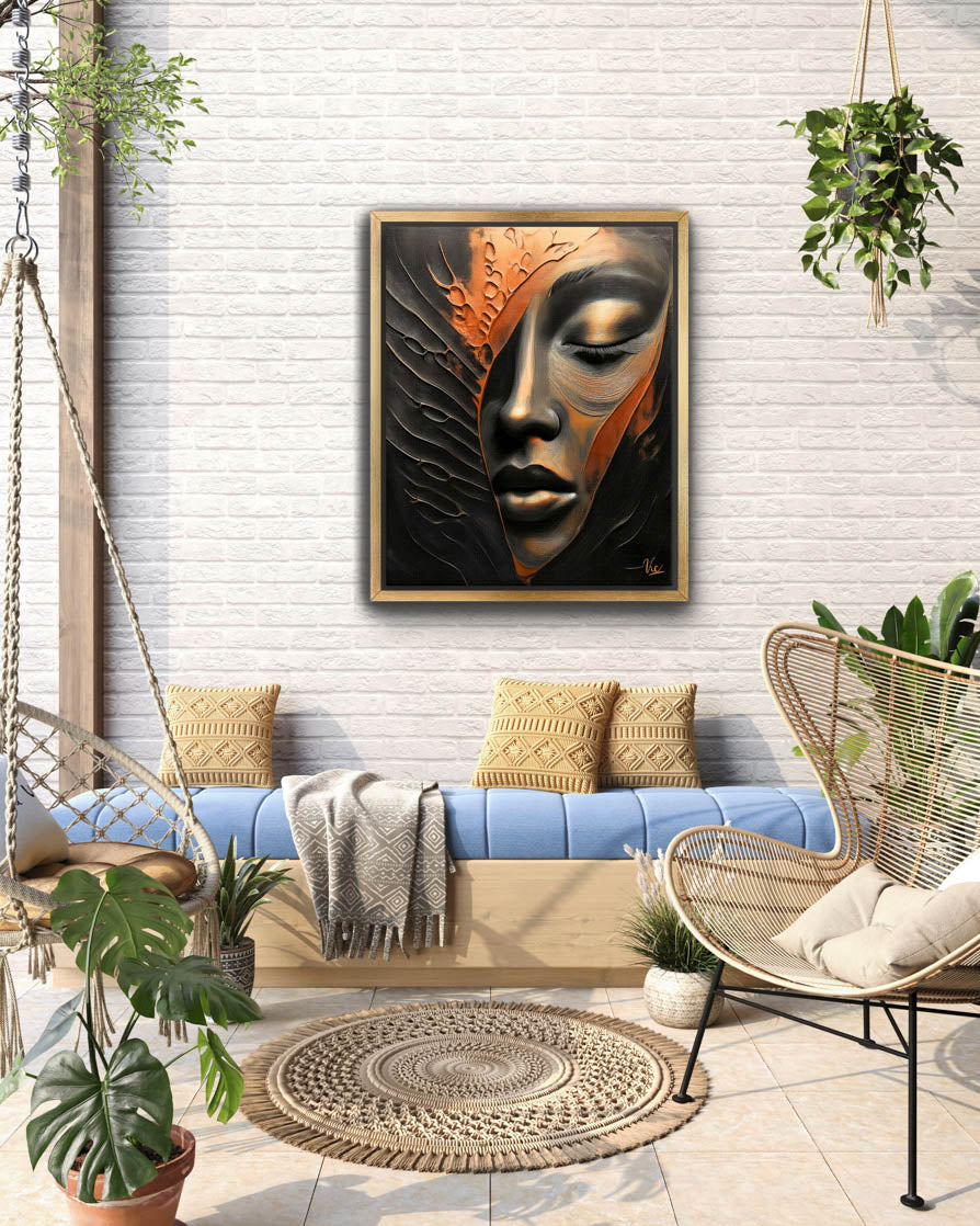 Abstract Woman Face | Ultra Modern Fine Art Painting