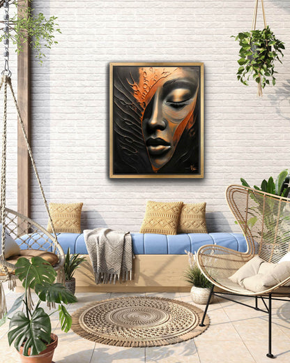 Abstract Woman Face | Ultra Modern Fine Art Painting