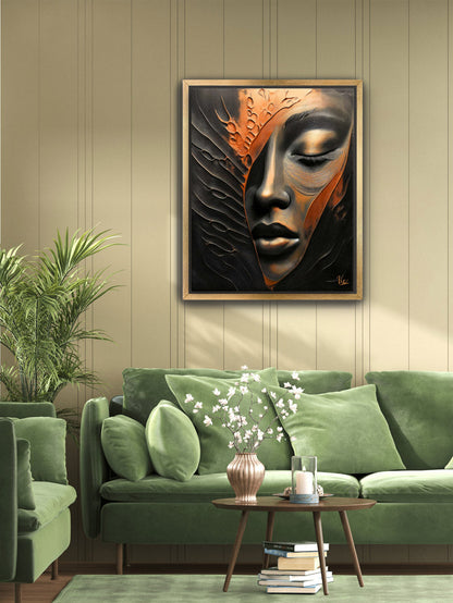 Abstract Woman Face | Ultra Modern Fine Art Painting